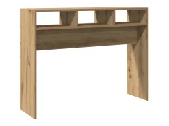Mesa consola madera de ingeniería roble artesanal 105x30x80 cm