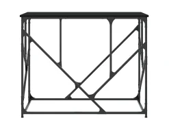 Mesa consola madera de ingeniería negra 100x40x80 cm ES534531