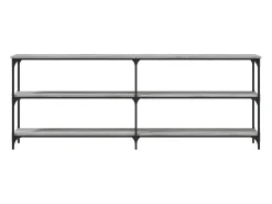 Mesa consola madera de ingeniería gris Sonoma 200x29x75 cm