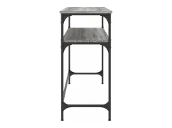 Mesa consola madera de ingeniería gris Sonoma 100x35,5x75 cm