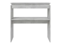 Mesa consola madera de ingeniería gris 80x30x80 cm