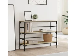 Mesa consola madera de ingeniería roble Sonoma 100x32x75 cm