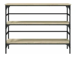 Mesa consola madera de ingeniería roble Sonoma 100x32x75 cm