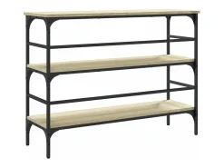 Mesa consola madera de ingeniería roble Sonoma 100x32x75 cm