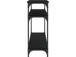 Mesa consola madera de ingeniería negra 100x29x75 cm ES993453