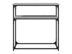 Mesa consola madera de ingeniería gris Sonoma 75x35,5x75 cm ES541400