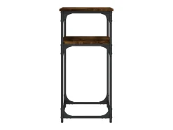 Mesa consola madera de ingeniería roble ahumado 75x35,5x75 cm ES748851