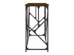 Mesa consola madera de ingeniería marrón roble 100x40x80 cm
