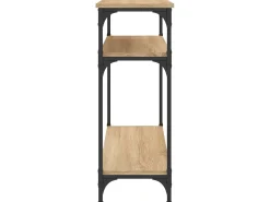 Mesa consola madera de ingeniería roble Sonoma 75x29x75 cm ES813880
