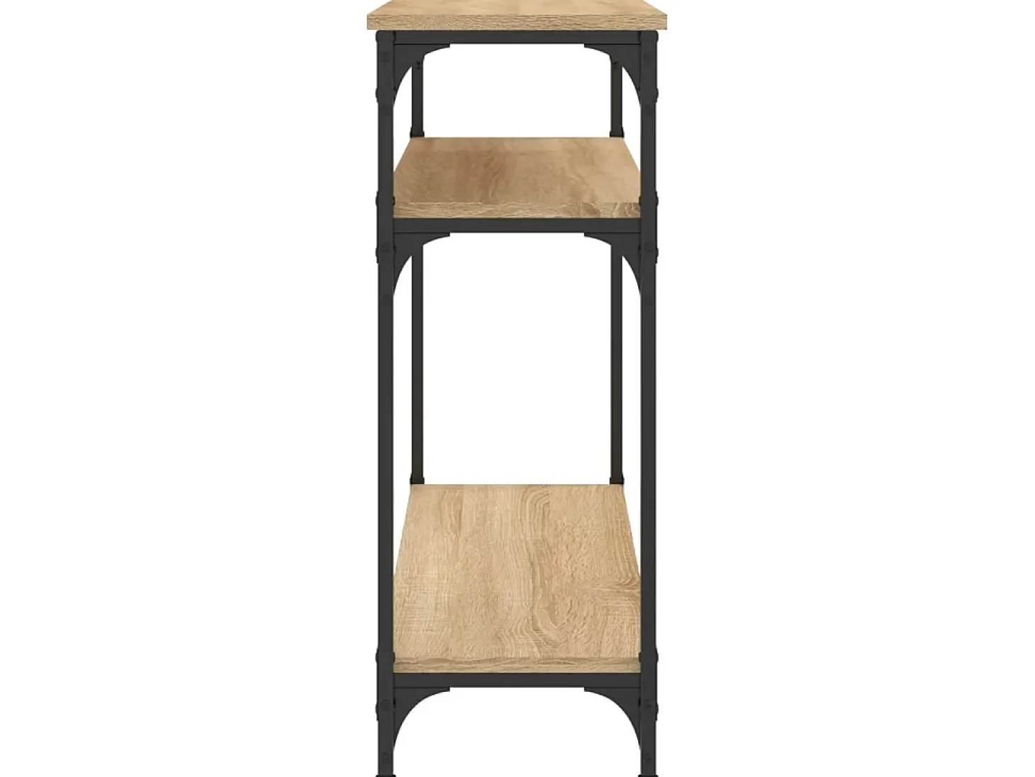 Mesa consola madera de ingeniería roble Sonoma 75x29x75 cm ES813880