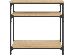 Mesa consola madera de ingeniería roble Sonoma 75x29x75 cm ES813880
