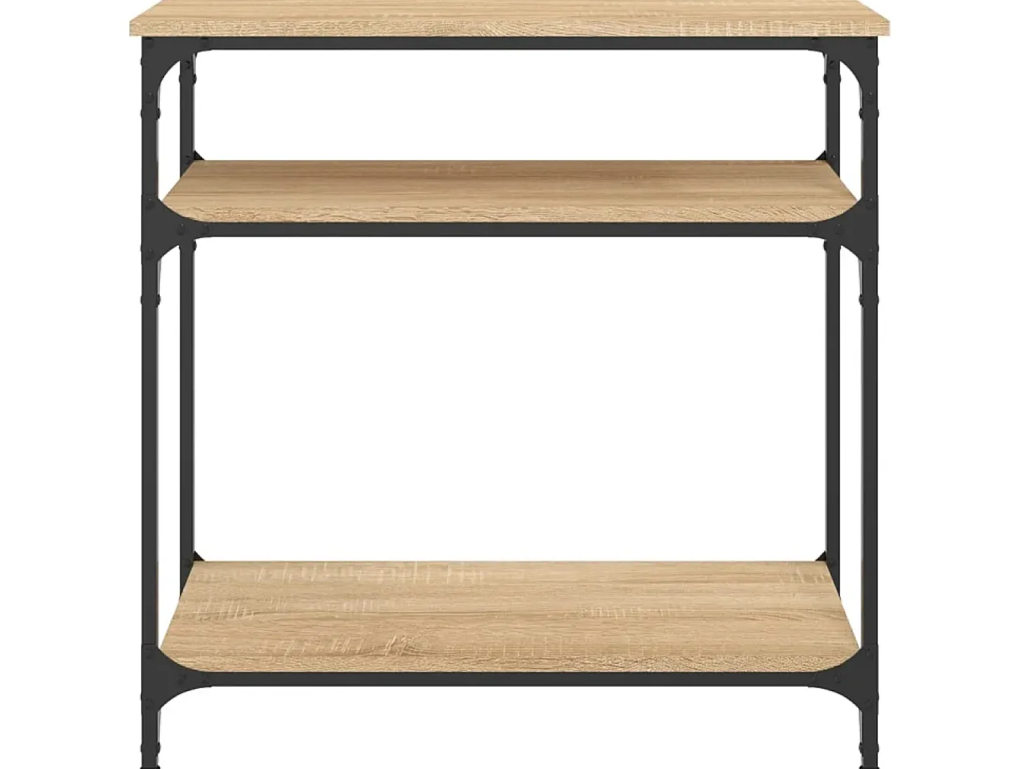 Mesa consola madera de ingeniería roble Sonoma 75x29x75 cm ES813880