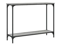 Mesa consola madera de ingeniería gris Sonoma 101x30,5x75 cm