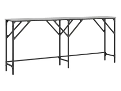 Mesa consola madera de ingeniería gris Sonoma 180x29x75 cm ES884893