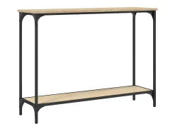 Mesa consola madera de ingeniería roble Sonoma 101x30,5x75 cm ES861523