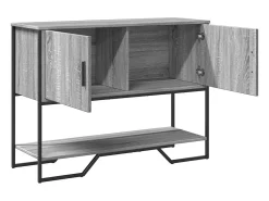 Mesa consola madera de ingeniería gris Sonoma 100x35x74,5 cm