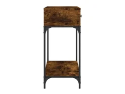 Mesa consola madera de ingeniería roble ahumado 100x34,5x75 cm ES988638