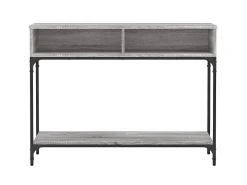 Mesa consola madera de ingeniería gris Sonoma 100x30,5x75 cm ES476760