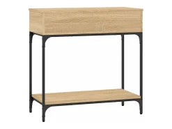 Mesa consola madera de ingeniería roble Sonoma 75x34,5x75 cm