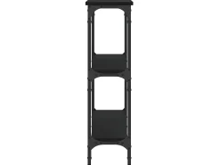Mesa consola madera de ingeniería negra 100x22,5x75 cm ES579411