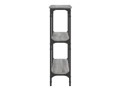 Mesa consola madera de ingeniería gris Sonoma 100x22,5x75 cm