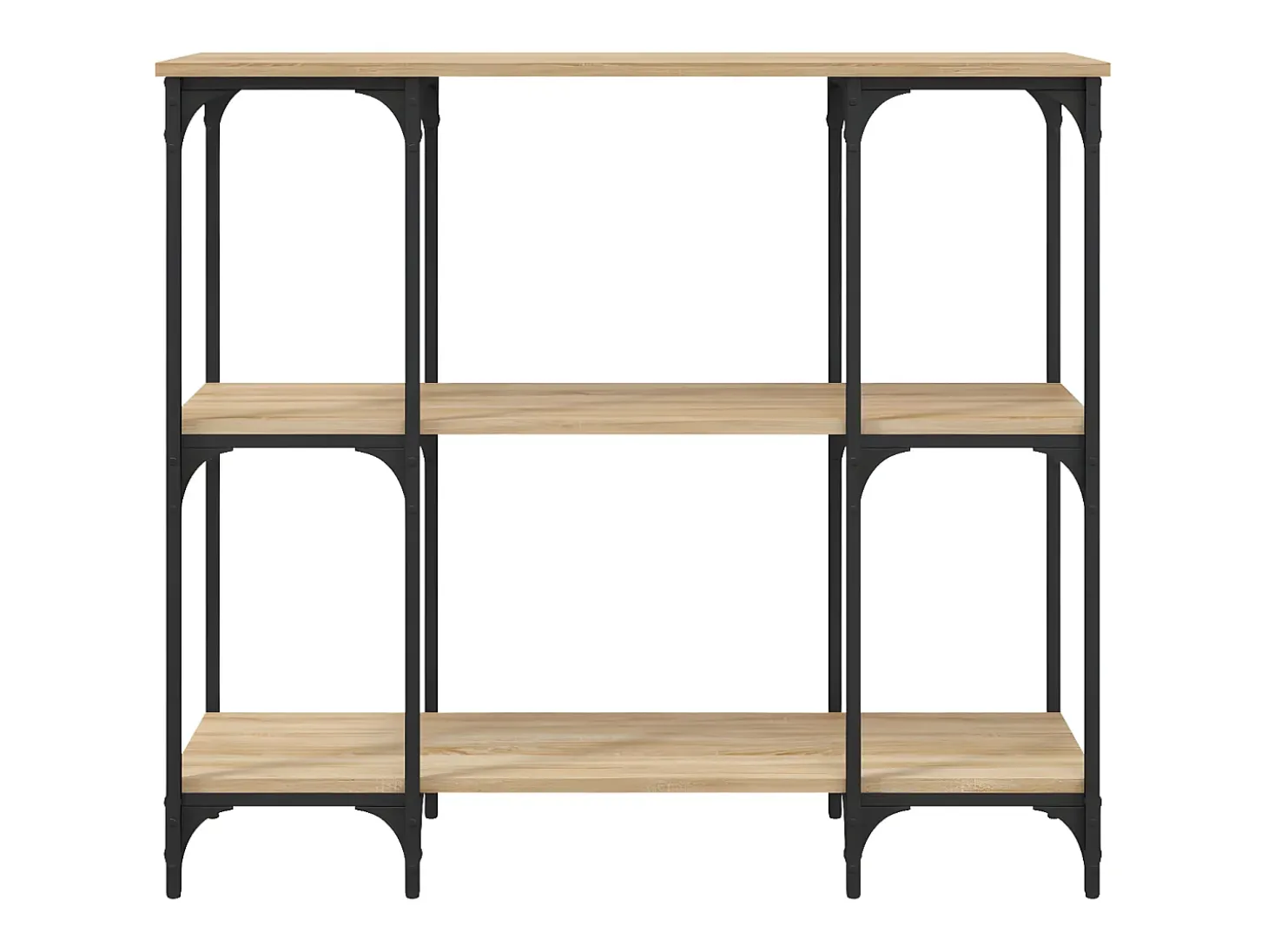 Mesa consola madera de ingeniería roble Sonoma 102x35x90 cm