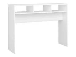 Mesa consola madera de ingeniería blanco 105x30x80 cm ES973567
