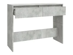 Mesa consola madera de ingeniería gris hormigón 100x35x76,5 cm