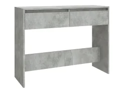 Mesa consola madera de ingeniería gris hormigón 100x35x76,5 cm
