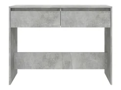 Mesa consola madera de ingeniería gris hormigón 100x35x76,5 cm