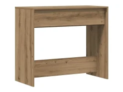 Mesa consola madera de ingeniería roble artesanal 89x41x76,5 cm