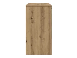 Mesa consola madera de ingeniería roble artesanal 89x41x76,5 cm
