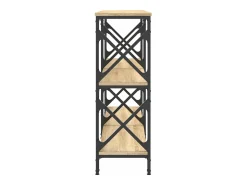 Mesa consola madera de ingeniería roble Sonoma 156x28x80,5 cm
