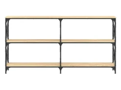 Mesa consola madera de ingeniería roble Sonoma 156x28x80,5 cm