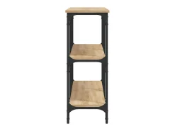 Mesa consola madera de ingeniería roble Sonoma 150x29x75 cm ES519270
