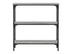 Mesa consola madera de ingeniería gris Sonoma 75x22,5x75 cm