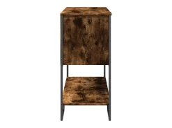 Mesa consola madera de ingeniería roble ahumado 100x35x74,5 cm