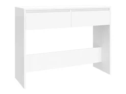 Mesa consola madera de ingeniería blanca 100x35x76,5 cm