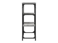 Mesa consola madera de ingeniería gris Sonoma 89,5x28x76 cm