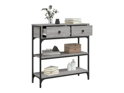 Mesa consola madera de ingeniería gris Sonoma 72,5x25x75 cm
