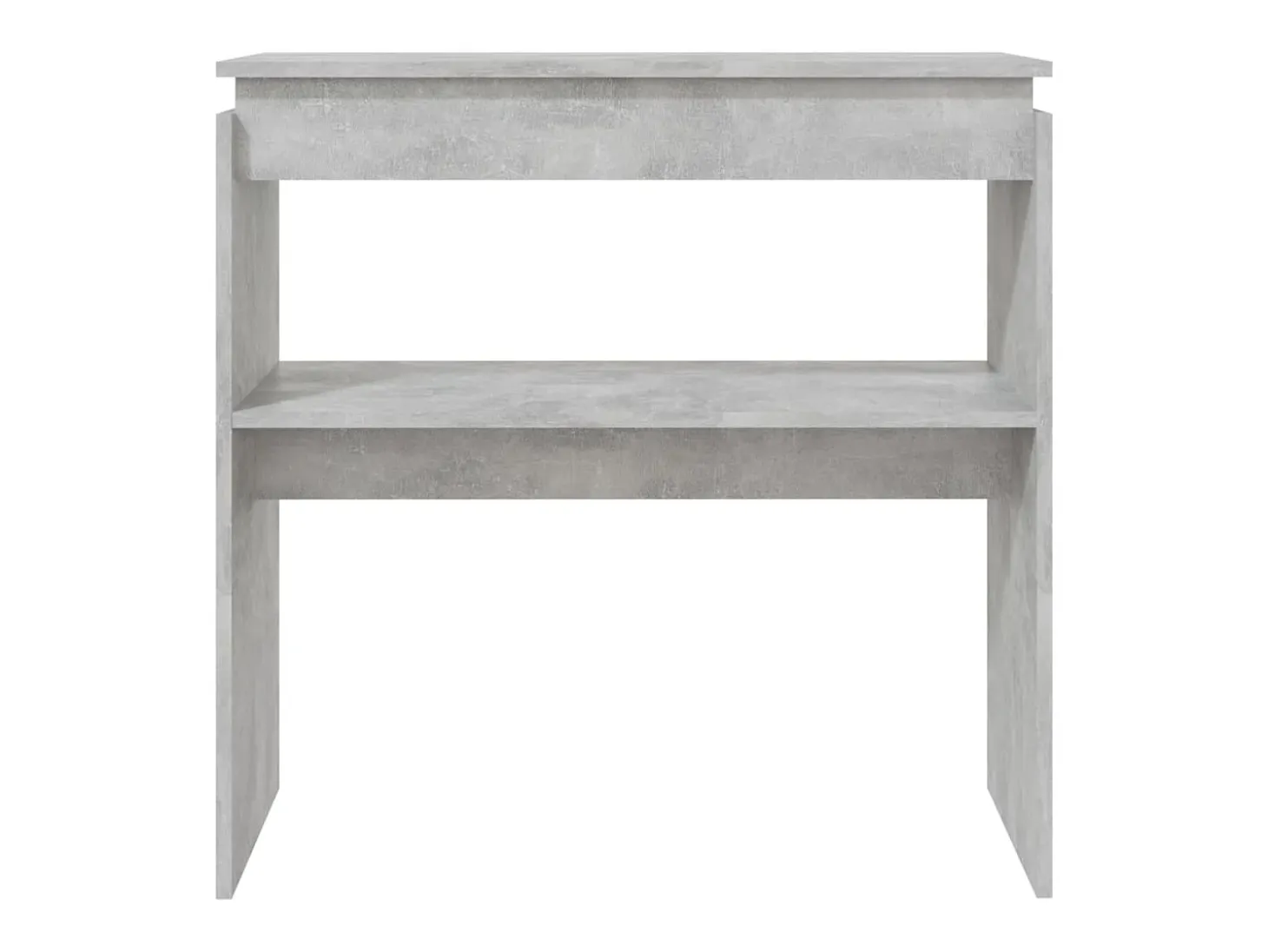 Mesa consola madera de ingeniería gris 80x30x80 cm ES691438