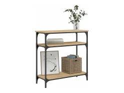 Mesa consola madera de ingeniería roble Sonoma 75x29x75 cm