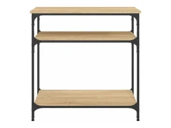 Mesa consola madera de ingeniería roble Sonoma 75x29x75 cm