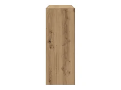 Mesa consola madera de ingeniería roble artesanal 78x30x80 cm