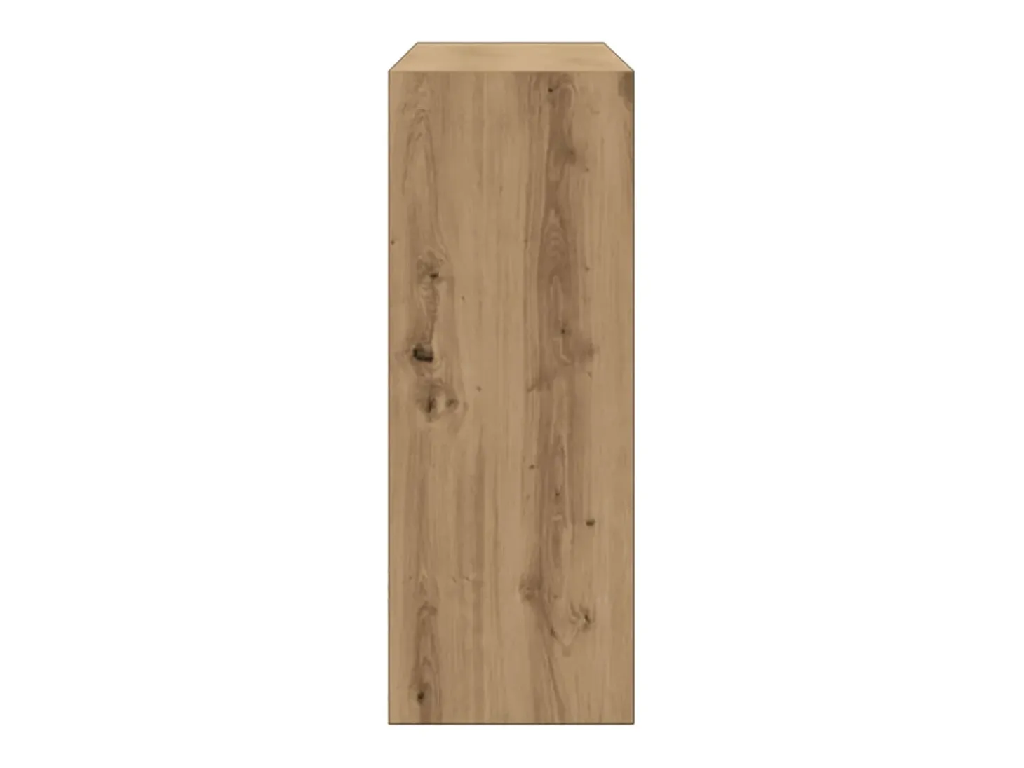 Mesa consola madera de ingeniería roble artesanal 78x30x80 cm