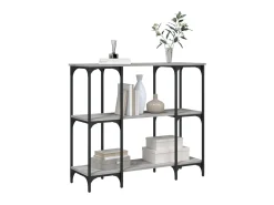 Mesa consola madera de ingeniería gris Sonoma 102x35x90 cm ES613263
