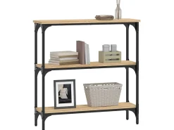 Mesa consola madera de ingeniería roble Sonoma 75x22,5x75 cm ES885170