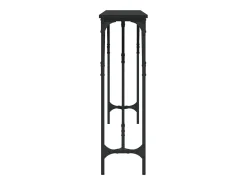 Mesa consola madera de ingeniería negro 180x23x75 cm