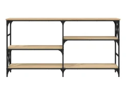 Mesa consola madera de ingeniería roble Sonoma 150x29x76,5 cm ES274372