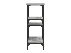 Mesa consola madera de ingeniería gris Sonoma 80x29x75 cm